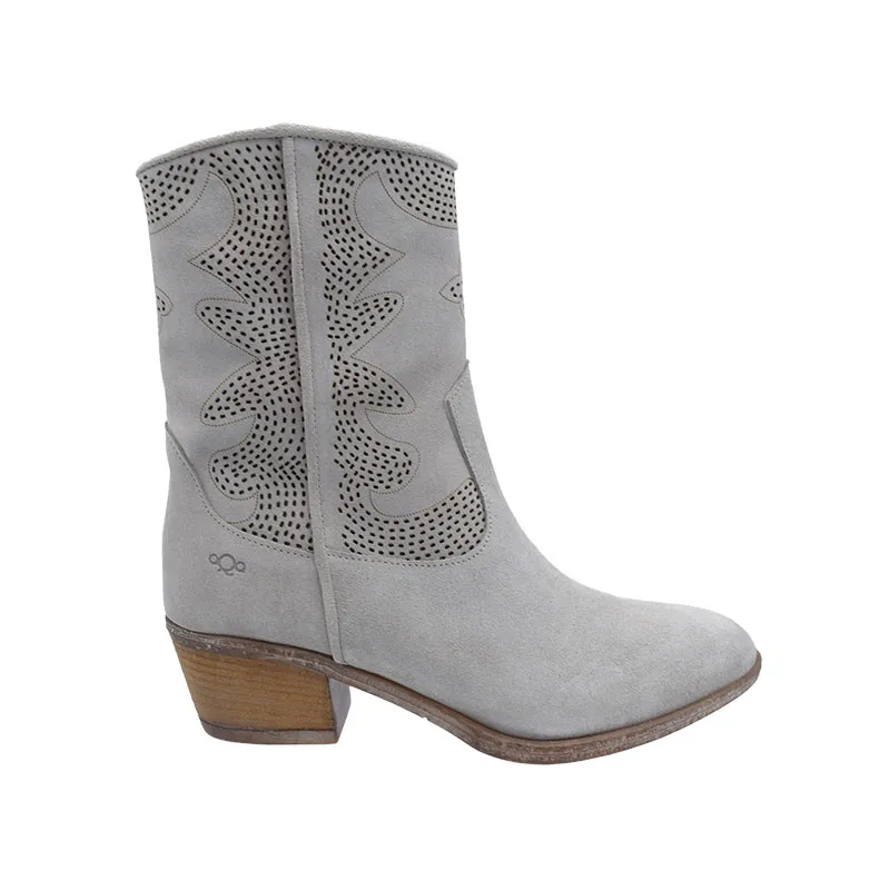 Aqa A8898 Piuma Chateau Grijs, enkellaars voor dames