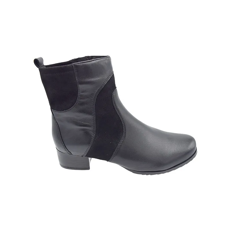 Caprice 25301 H Zwart, enkellaars voor dames
