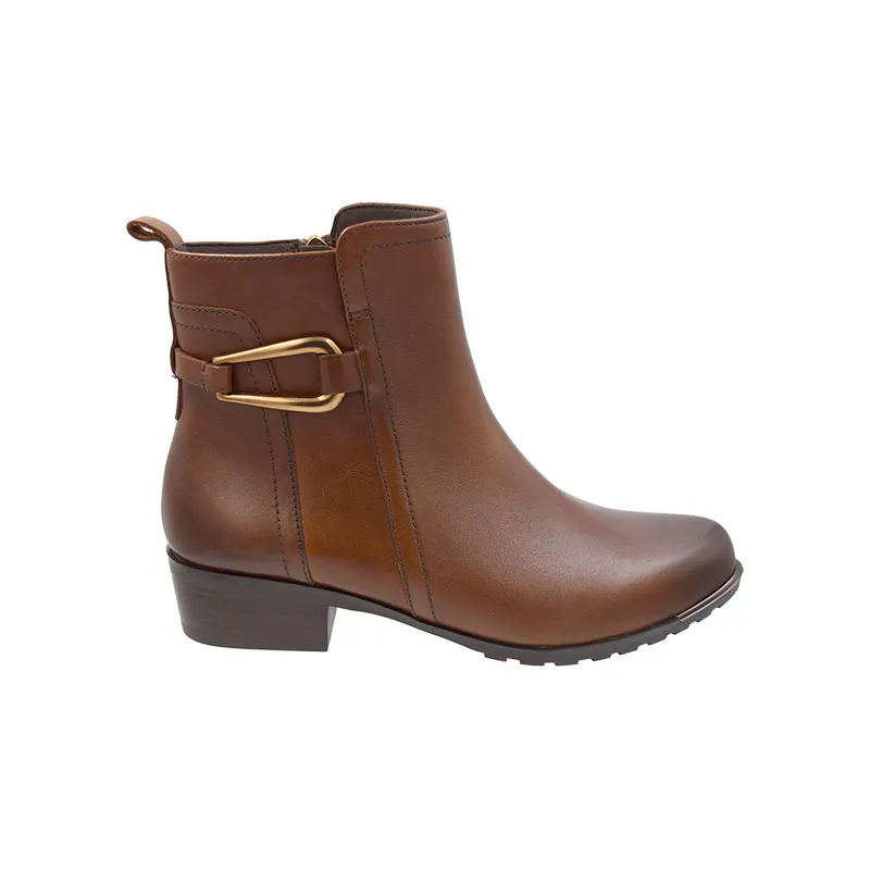 Caprice 25306 Cognac, enkellaars voor dames