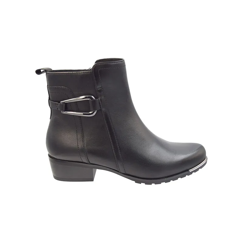 Caprice 25306 Zwart, enkellaars voor dames