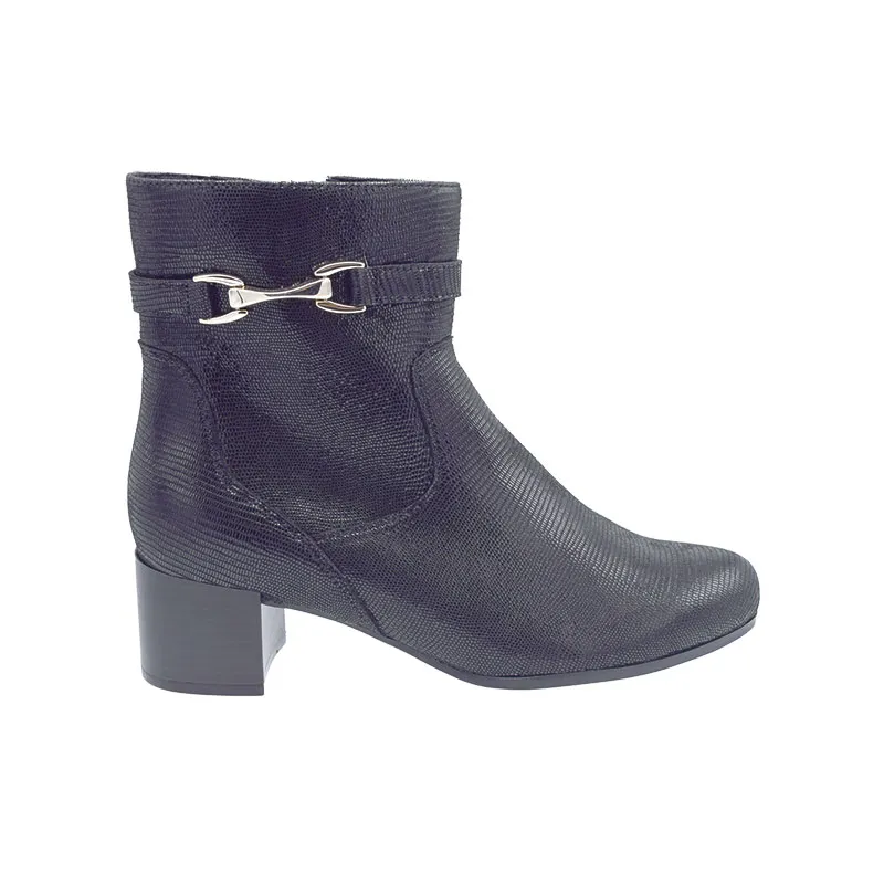 Caprice 25313 H Zwart, enkellaars voor dames
