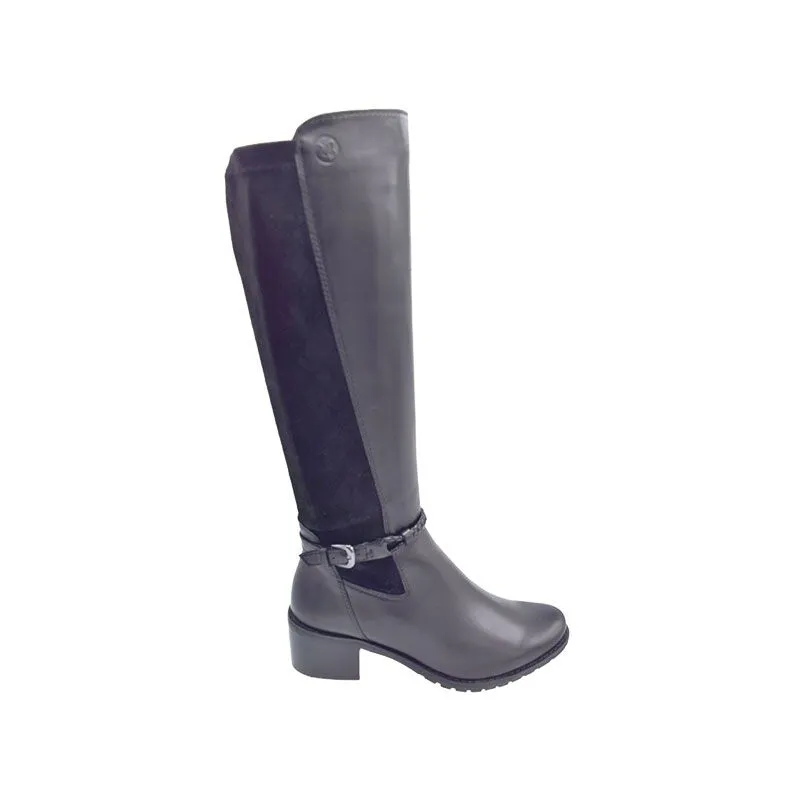 Caprice 25600 Zwart, knielaars voor dames