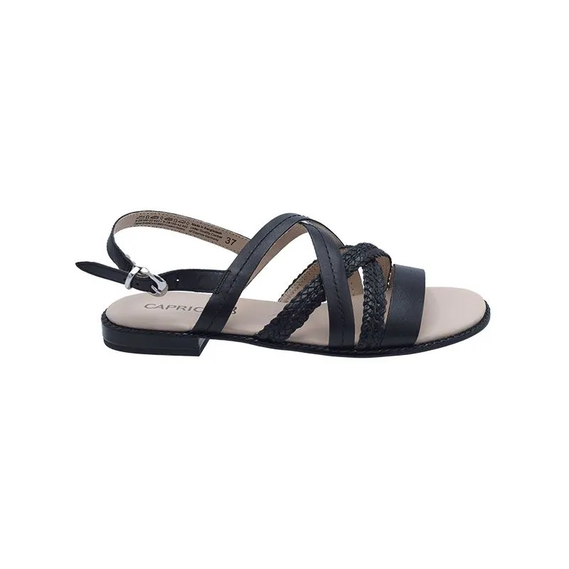 Caprice 28100 Zwart, sandalet voor dames