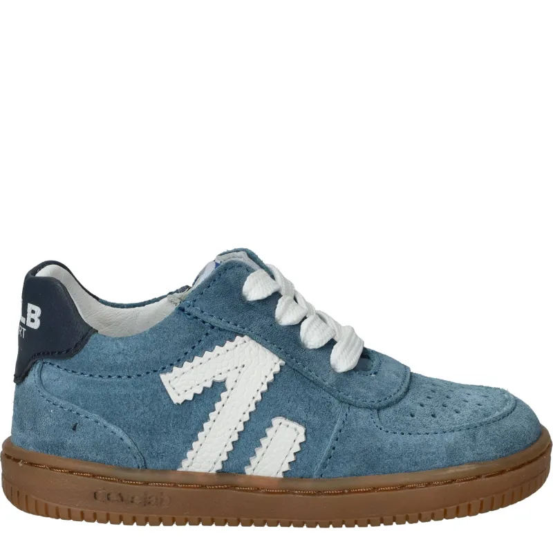 Develab FirstStep Babyschoentjes Jongens Blauw, babyschoentje voor jongens