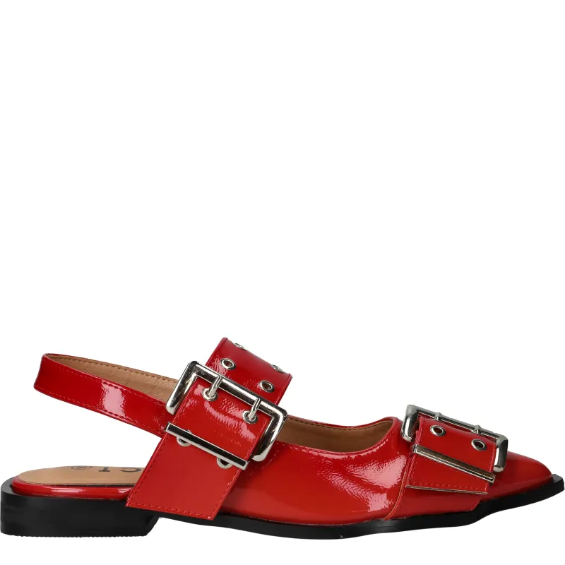 Dstrct Slingbacks Dames Rood, slingback voor dames
