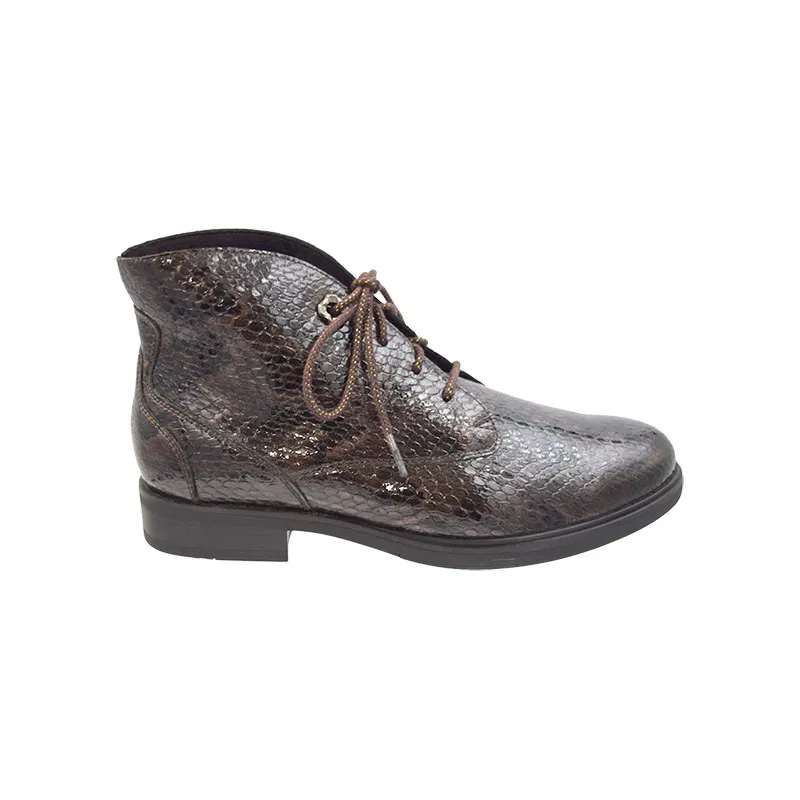 Durea 9840 H Bruin, enkellaars voor dames