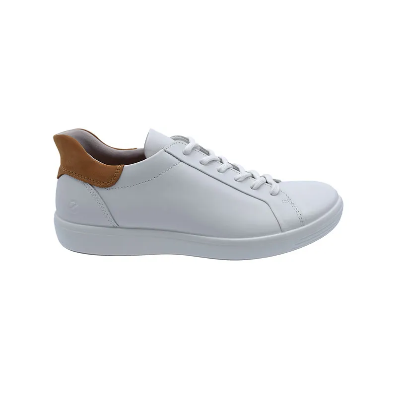 Ecco Soft 7 Easy Slip Lace Wit, sneaker voor heren