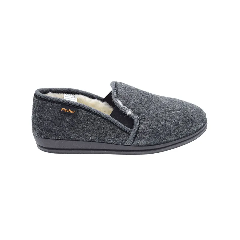 Fischer 2610 Grijs, pantoffel voor heren