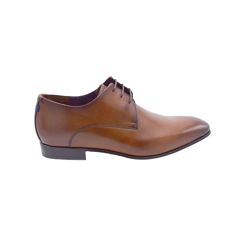 Floris Van Bommel 30217 G1/2 Cognac, veterschoen voor heren