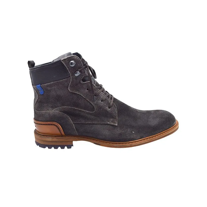Floris Van Bommel Crepi taupe H, bootie voor heren