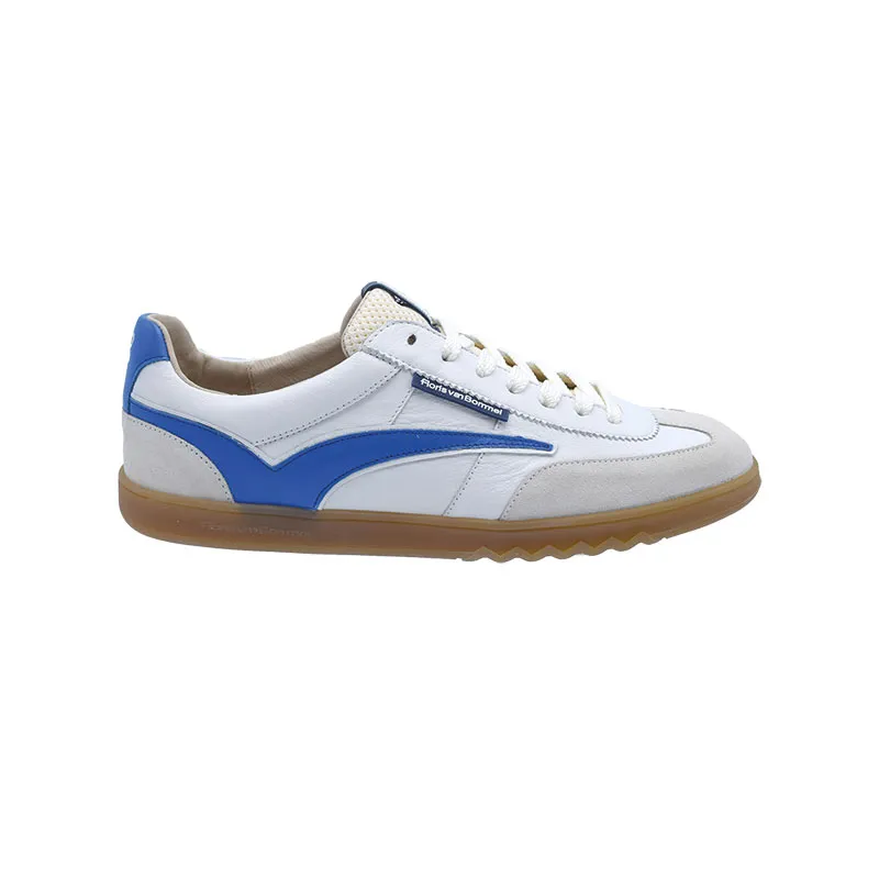 Floris Van Bommel De Zaler 01.01 wit/blauw, sneaker voor heren