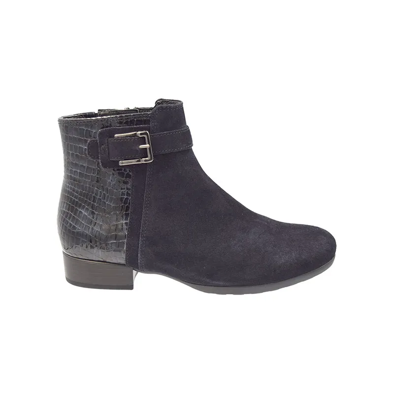 Gabor 8031 H Blauw, enkellaars voor dames