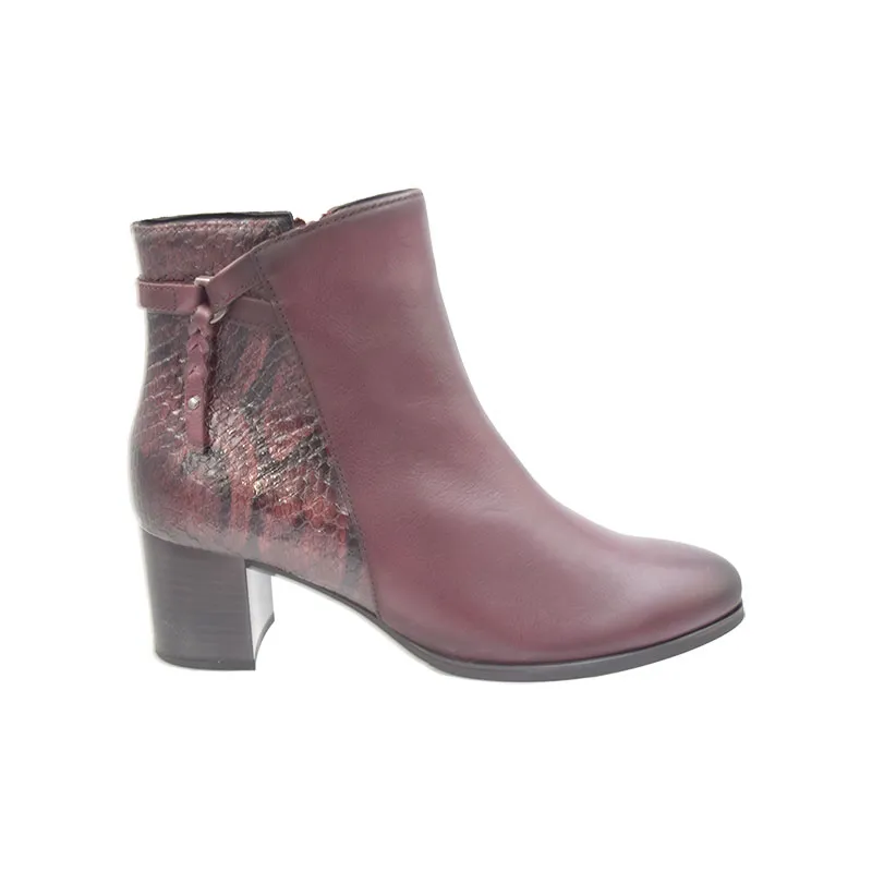 Gabor 8053 bordeaux, enkellaars voor dames