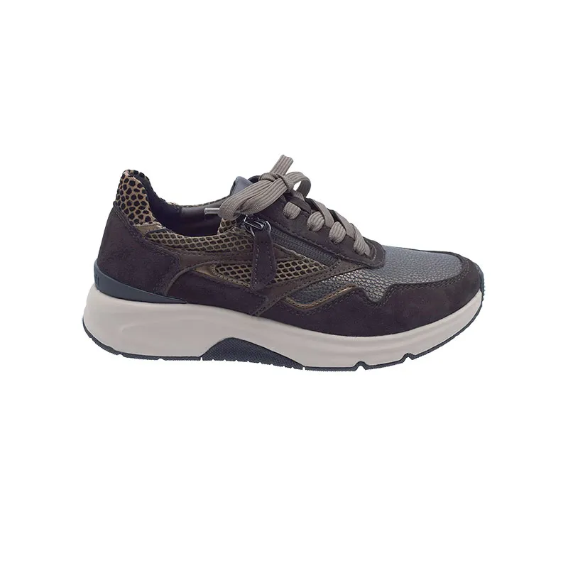 Gabor/ Rolling Soft 0103 Bruin, sneaker voor dames