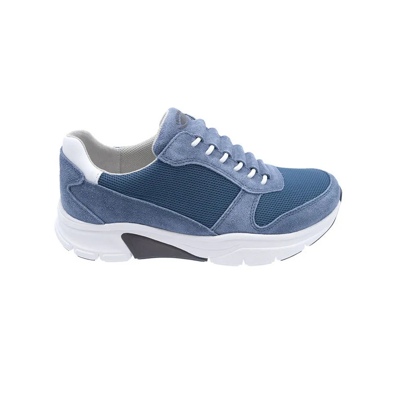 Gabor/ Rolling Soft 8009 Blauw, sneaker voor heren