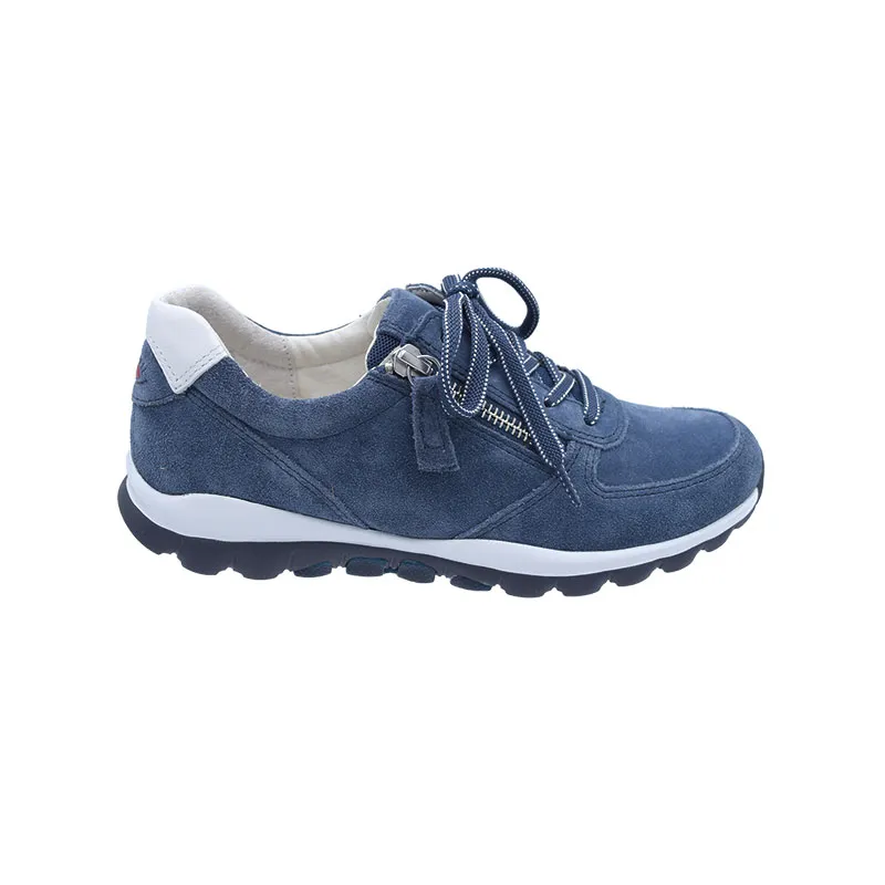 Gabor/ Rolling Soft 86.968.26 Blauw, sneaker voor dames