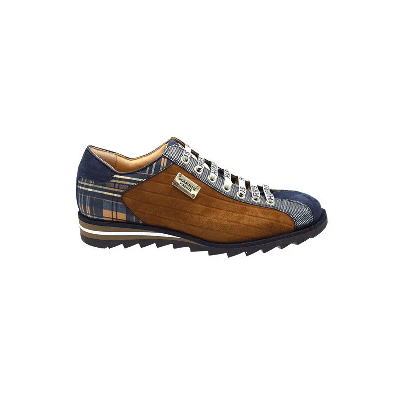 Harris 2817/P bruin/blauw, sneaker voor heren