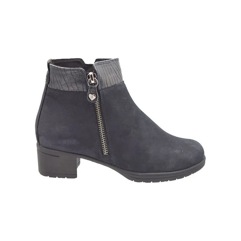 Hartjes Hip Boot H Blauw, enkellaars voor dames