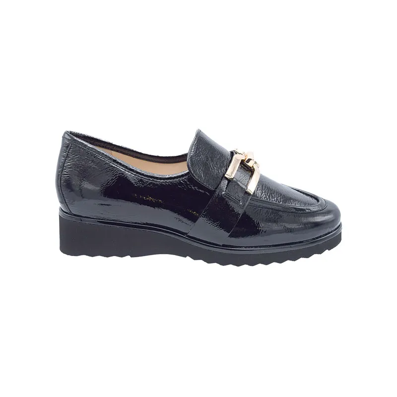 Hassia 302555 H Zwart, instapper voor dames