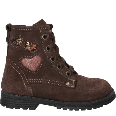 IK-KE Veterboots Meisjes Bruin