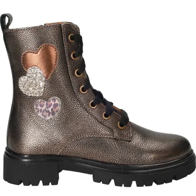 IK-KE Veterboots Meisjes Goud