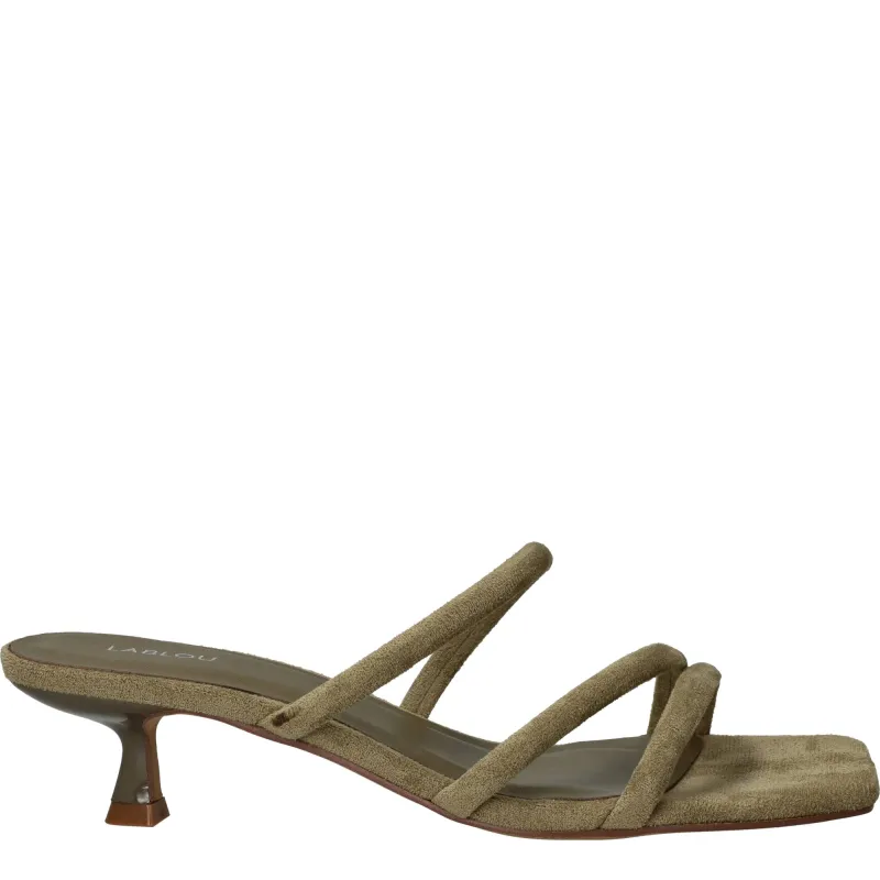 Lablou Sandalettes Dames Groen, sandalet voor dames