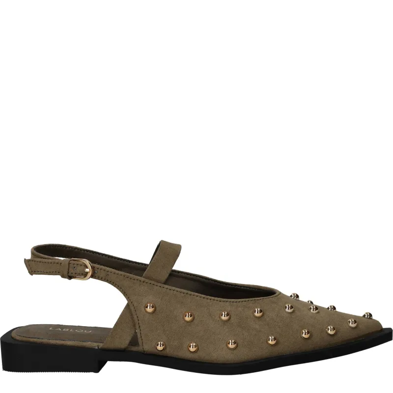 Lablou Slingbacks Dames Groen, slingback voor dames