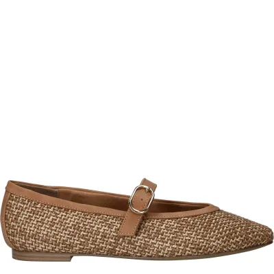 Marco Tozzi Ballerina's Dames Cognac