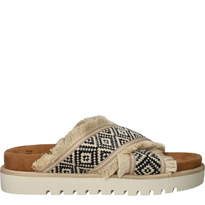 Mustang Slippers Dames Beige