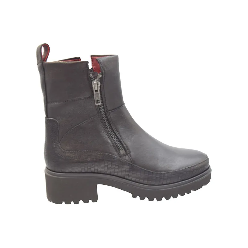 Piedi Nudi Coco Zwart, bootie voor dames