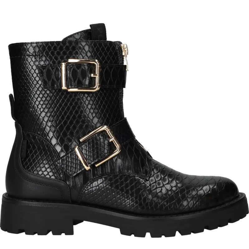 POSH By Poelman Bikerboots Dames Zwart, bikerboot voor dames