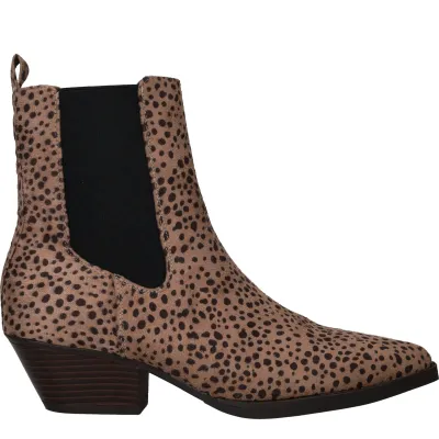 POSH By Poelman Enkellaarsjes Dames Beige