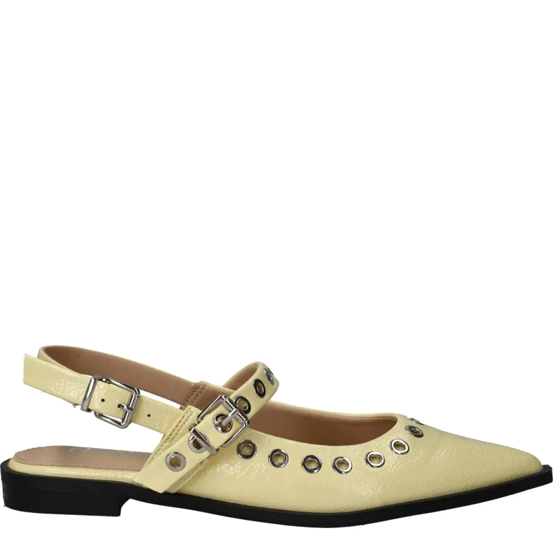 POSH By Poelman Slingbacks Dames Geel, slingback voor dames
