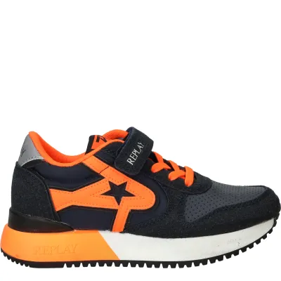 Replay Fiber JR 7 Sneakers Blauw