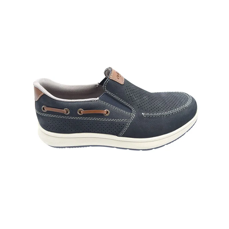 Rieker 16968-14 H Blauw, instapper voor heren