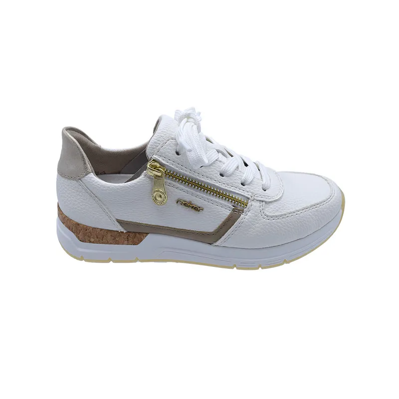 Rieker 58902 Wit, sneaker voor dames