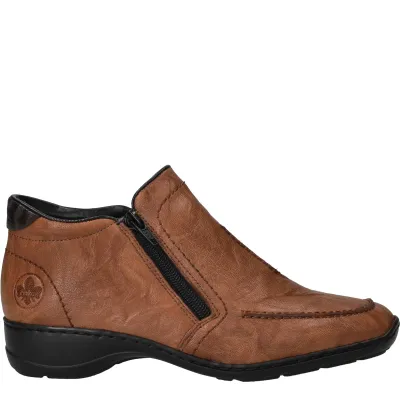 Rieker Enkellaarsjes Dames Cognac