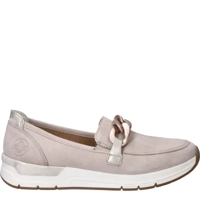 Rieker Instappers Dames Beige