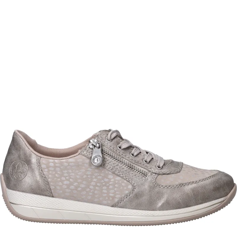 Rieker Sneakers Dames Zilver, sneaker voor dames