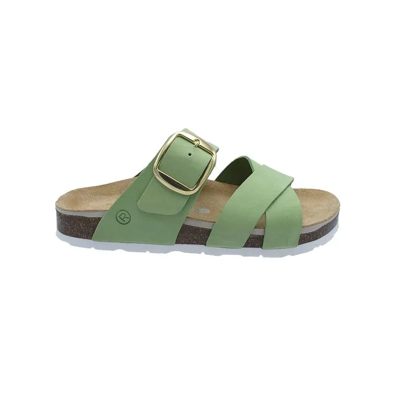 Rohde 1715 Groen, slipper voor dames