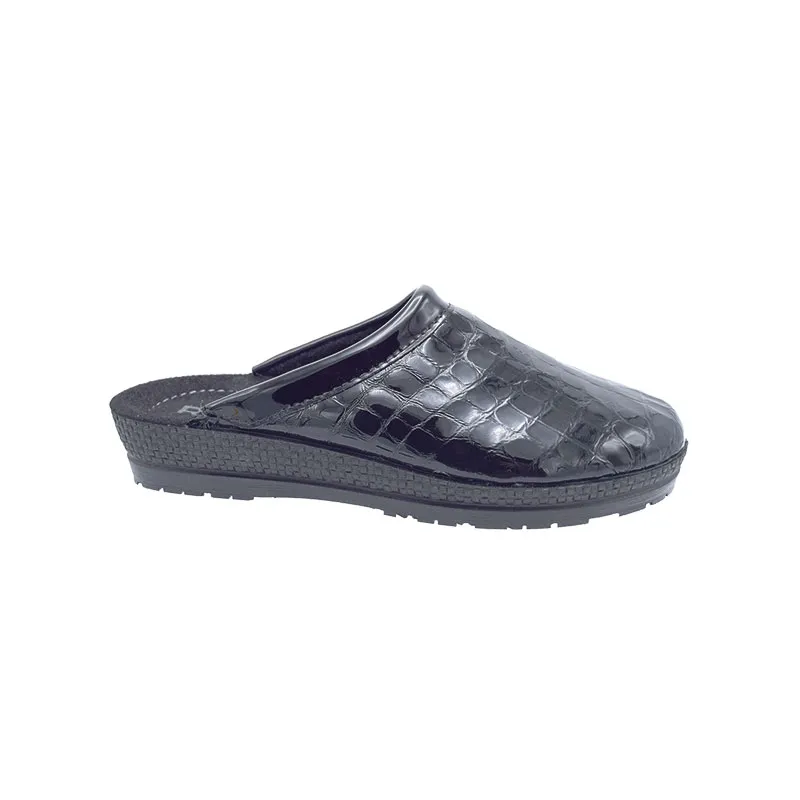 Rohde 2299 Zwart, slipper voor dames