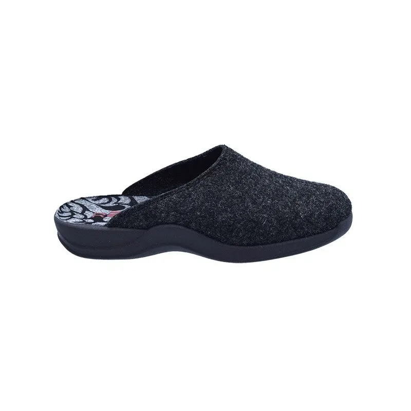 Rohde 2309 Grijs, slipper voor dames