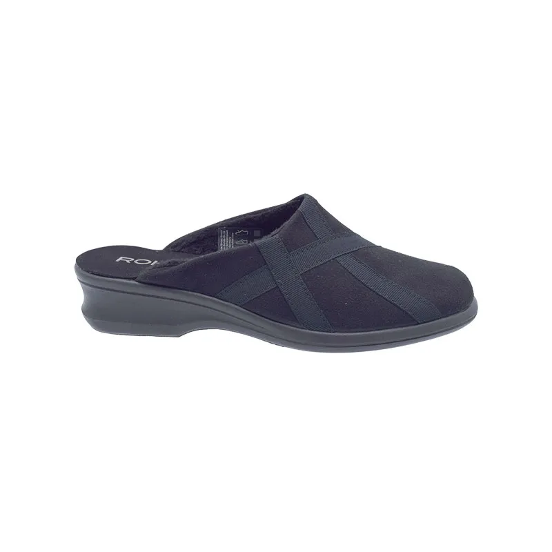 Rohde 2500 Zwart, slipper voor dames