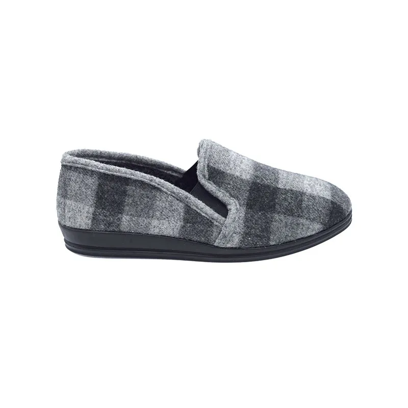 Rohde 2607 Grijs, pantoffel voor dames