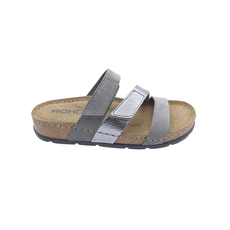 Rohde 5416 Grijs, slipper voor dames