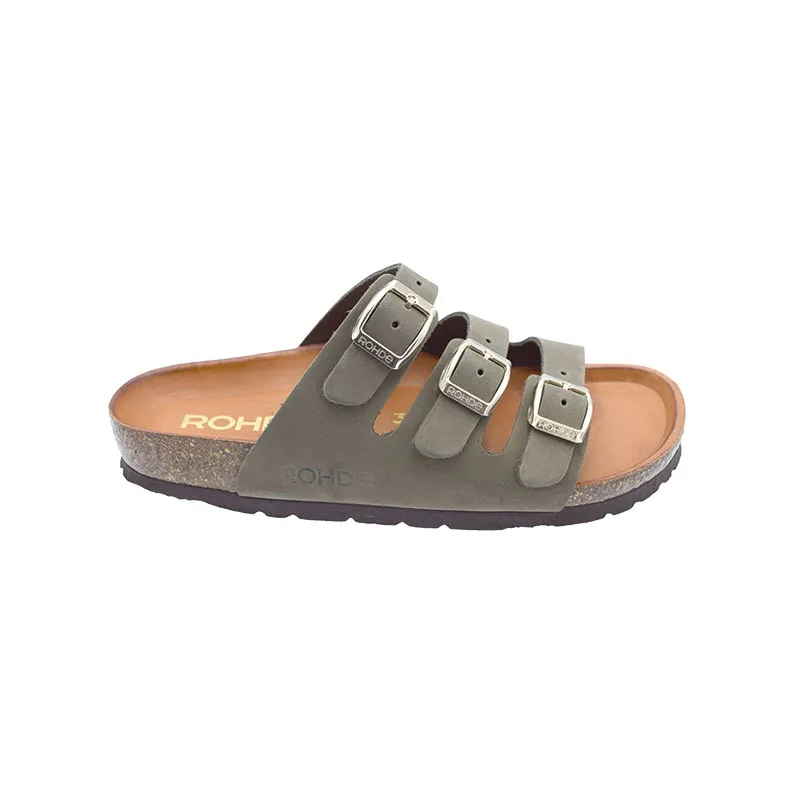 Rohde 5613 Groen, slipper voor dames