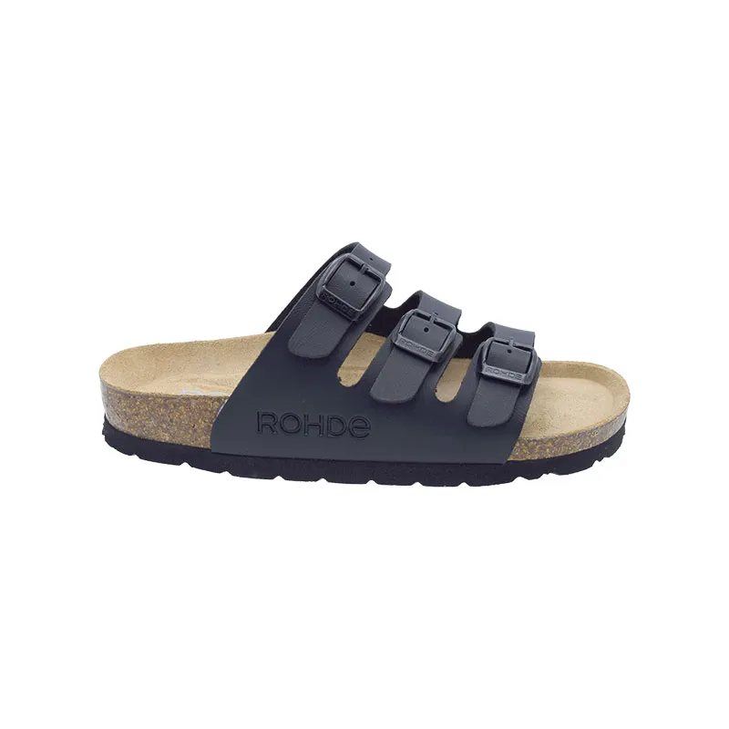 Rohde 5618 Zwart, slipper voor dames