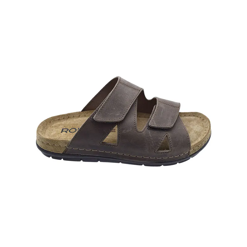 Rohde 5914 Bruin, slipper voor heren