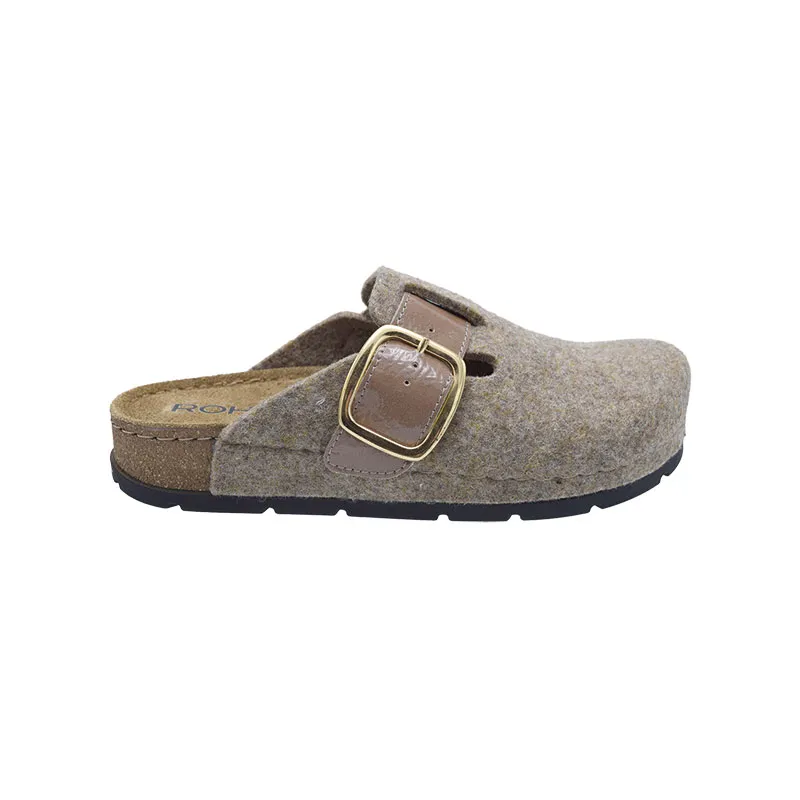 Rohde 6012 Grijs, slipper voor dames