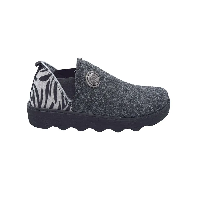 Rohde 6106 Grijs, pantoffel voor dames